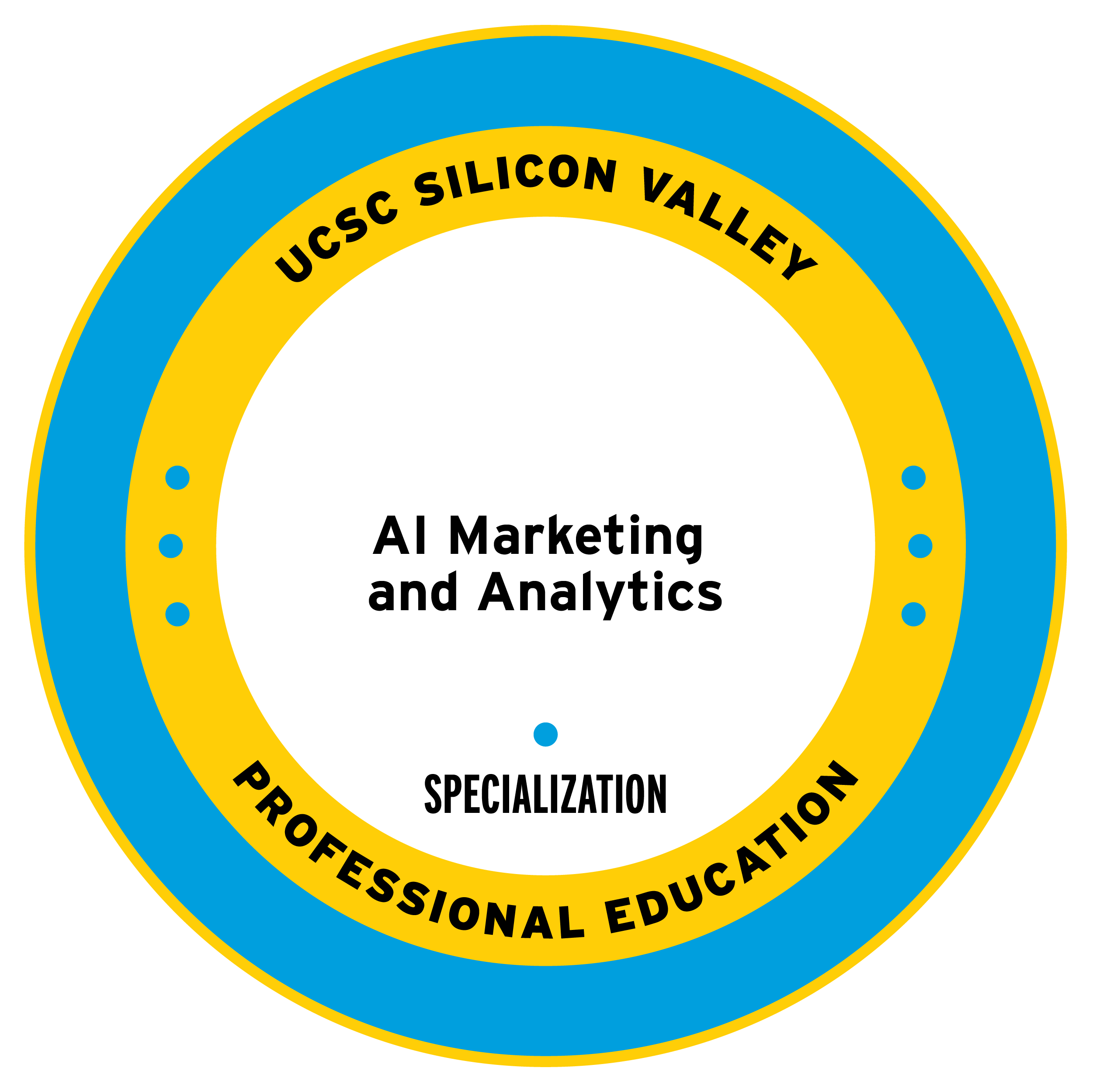 AI Marketing and Analytics Specialization Badge from UCSC Extension