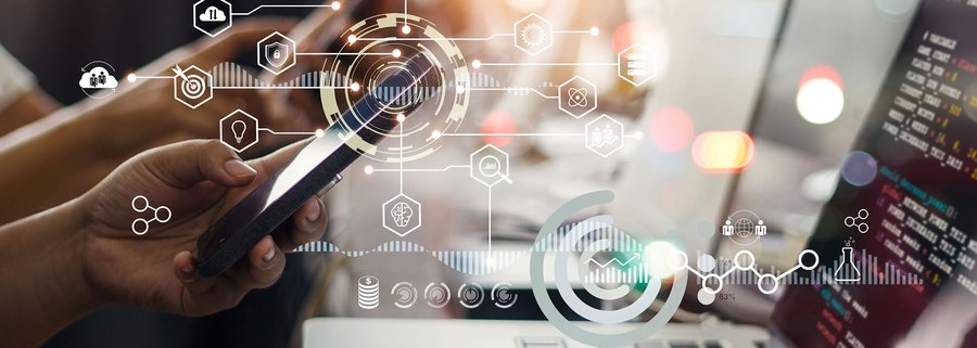 Data Engineering Specialization - A hand surrounded by image