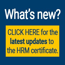 What's new? Click here for the latest updates to the HRM cer