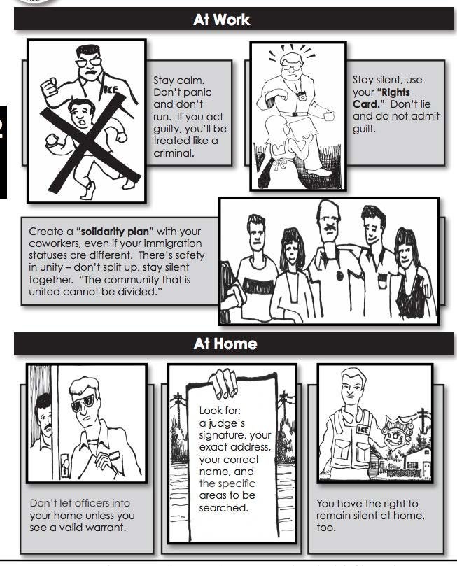 Know Your Rights at Work, a graphic depiction