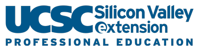 UCSC Silicon Valley Extension Logo Blue text on White 400 pi