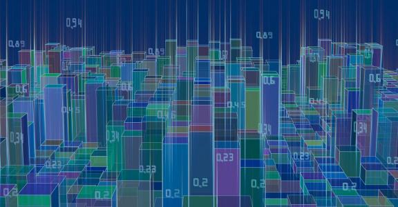 DSDA Certificate - graphic of blocks of data in data storage