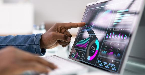 Data Engineering Specialization - A hand surrounded by image