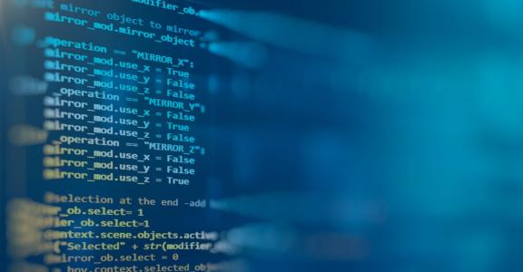 Colorful blurry code