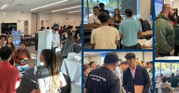 collage of images of students gathering at different events
