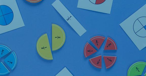 Color circle cutoff used to make fractions