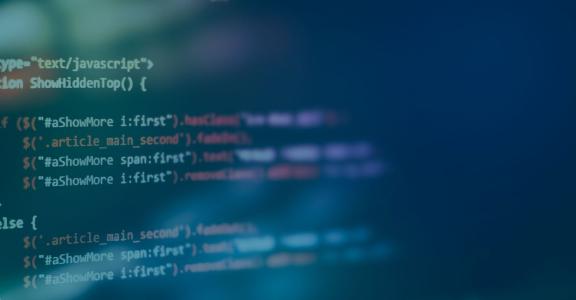 code on computer monitor