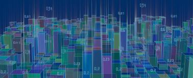 DSDA Certificate - graphic of blocks of data in data storage