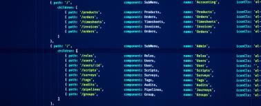 Code editor colorful text