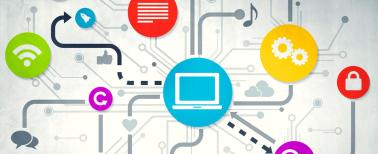 Software Quality - colorful graphic of interconnected device