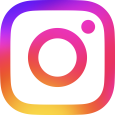 Instagram logo is a multicolored square with a circle and dot in it like a camera