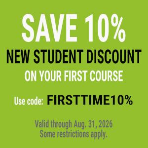 10% off course for new students