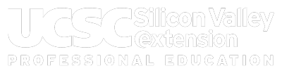 UCSC Silicon Valley Logo in white, 400 px