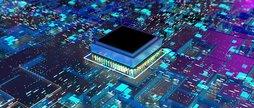 VLSI and Semiconductor Engineering - image of a chip in brig