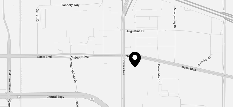 Map with location marker showing UCSC Silicon Valley address location